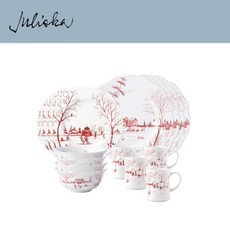 줄리스카 컨트리 이스테이트 Country Estate 16pc Setting - Winter Frolic (1set / 16pc), 1개