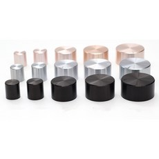 알루미늄 합금 전위차계 손잡이 6mm 샤프트 구멍 1 개 널링 직경, [05] Silver 15X16mm, 15 Silver 15X16mm