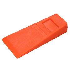 Meterk 14cm 플라스틱 목재 로깅 쐐기 쿠션 오렌지 드레스를 기록 목공 도구를 지적, 1개