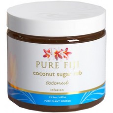 Pure Fiji Coconut Sugar Rub 코코넛 15.5 온스, 단일상품