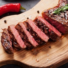 한우 소고기 스테이크 5종 설도 등심 부채살 채끝 안심 400g 소스 포함, 설도 스테이크, 1세트