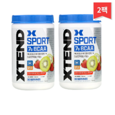 Xtend Sport 7G BCAA 딸기 키위 스플래시 345g(12.2oz), 345g, 2개