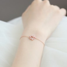 가랜드 925순은 로즈골드도금 붓꽃 조개 코디하기쉬운 장식품, T01-지연된 롱체인 조절가능