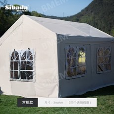 쉴터천막 글램핑 조립식 장박텐트 행사용 간이 천막 3x4m, 3mx4m지붕+둘레천