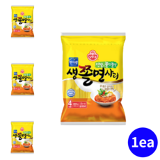 맛있는 생쫄면사리 4인분 쫄면면 쫄깃한 면발 숙면 매콤 달콤 떡볶이 쫄면사리 업소용 가정용 캠핑 차박 여행 Spicy chewy noodle 당면사리 쫄면 생면 냉동면 냉장면