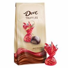 DOVE 도브 Dark Chocolate Truffles Candy 언와인드 다크 초콜릿 트러플 캔디 5.31oz(150g) 4개, 1개