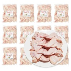 가나안식품 [도매] 닭날개 20팩 대용량 업소용 국내산 닭윙 닭봉 닭다리 북채 장각, 1kg