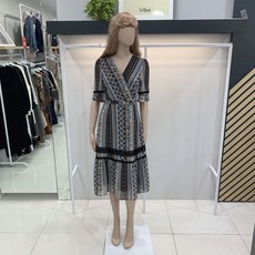 르샵 에스닉 쉬폰 롱 반팔 원피스LK4OP109Aa