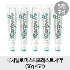 루치펠로 브레스케어 미스틱포레스트 치약 50g x5개, 1개