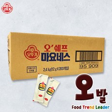 [오발] 오뚜기 오쉐프 마요네즈12g (벌크)1BOX, 12g, 200개