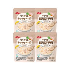 베베스트 아이 맛있는 닭안심살 야채죽, 닭고기, 4개 - 베베스트죽