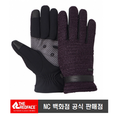 [NC백화점고잔점] 레드페이스 가격특가!! 여성 겨울 기모 두툼한 겨울 장갑 웜드라이소재 따듯하고 편한 레저 운동 산행 전자 기기 터치식 웜클래식 우먼 글러브, 버건디