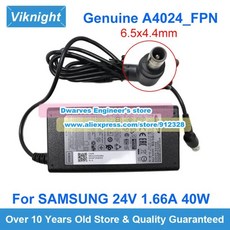 정품 24V 1.66A AC 어댑터 A4024-FPN 충전기 삼성 N450 K550 HW-R50C 사운드바 HW K450 HW-N550ZC HW-K650 HW-K550 HW-J55