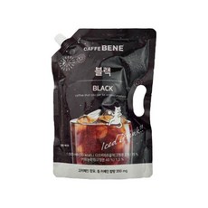 카페베네 블랙 1000ml 1L 대용량 파우치 커피 GD 스피드마트, 1개