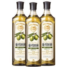 사조 해표 올리브유 900mL x 3개, 900ml 3병