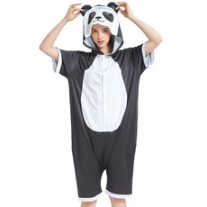 앙비시크릿 코코 팬더 동물잠옷 반팔 여름 파자마 남여공용 캐릭터잠옷 홈웨어