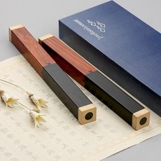 문진 황동 끼워맞주는 실목재질 서진 2021선물 퍼플라이트 문방 글자새김가능, 기본