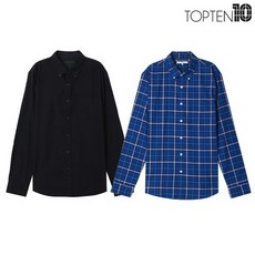탑텐 [탑텐] 남성 코튼 옥스포드 버튼다운 셔츠