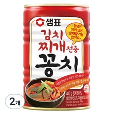 샘표 김치찌개전용 꽁치 통조림, 2개, 400g
