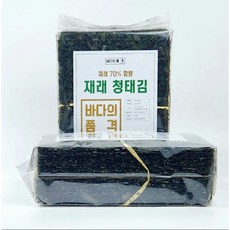 파래향 그대로 청태김 100매 바다의품격 파래함량70% 청태김 생김, 1개, 300g