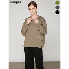 보니스팍스 포켓 포인트 슬릿 맨투맨 티셔츠 XO8TS007M0