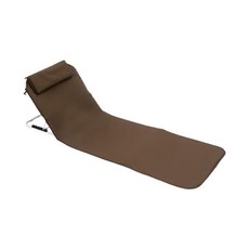 캠핑 접이식 바닥 의자 접힌 야외 좌석 쿠션 야외 캠핑 하이킹을 위한 실용적인 접이식 비치 의자, 갈색, 접힌 크기 54cmx54cm, 옥스포드 천, 1개