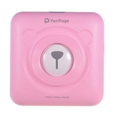 PeriPage 미니 앱 열전 사 프린터 포켓 사진 열전 사 프린터 58mm 라벨 스티커 기계 무선 블루투스 안드로이드 IOS Pr, 핑크 프린터, 중국