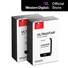 [WD대리점] WD Ultrastar DC HC320 HUS728T8TALE6L4 8TB 2PACK 패키지 SATA3 워런티 3년 - hc320