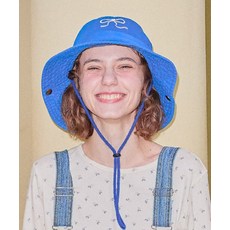 론론 RONRON HEART RIBBON SAFARI HAT BLUE