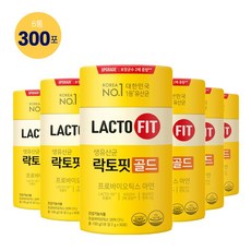 [종근당건강 본사] 락토핏 골드 6통(300포)