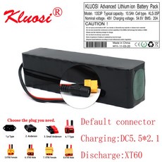 KLUOSI 13S3P 48V10.5Ah 전기 스쿠터 전자 자전거 전기 자전거 스쿠터에 대 한 20A bms와 10Ah 750W 54.6V 리튬 배터리 팩|배터리 팩|, 1개, 단일, 단일