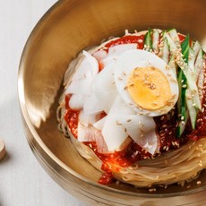 대한우리 [대용량]사과 품은 비빔냉면 2~3인분 600g 2팩, 2개
