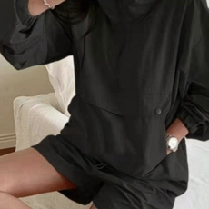 여성아노락반바지