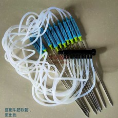 물주입기 표고 버섯침봉기 보충재배 버섯 곰팡이 느타리 주입기 수동 재배 균스틱, 스트레이트 핸들 38cm 호스 세트 (10개)