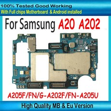 잠금 해제 마더보드 MB 삼성 갤럭시 A20 A205F A202F 용 로직 보드 메인보드, A205U-32GB USA