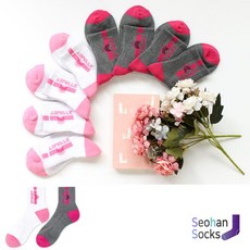 에어워크 여자 이중바닥 라비앙 단목 양말 2족, 화이트