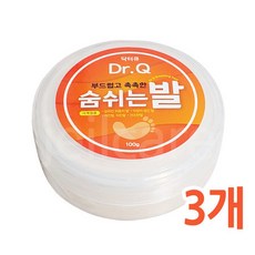 Dr.Q 닥터큐 숨쉬는 발 100g 풋크림 각질관리, 3개