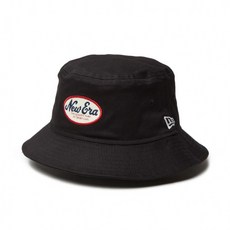 뉴에라 골프웨어 모자 가을 겨울 GF BUCKET01 SCW OVAL BLK (14326242) 남성 NEW ERA, 블랙 - 겨울골프웨어