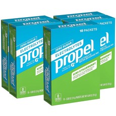 Propel 파우더 패킷 키위 딸기 전해질 10개 5팩, 1개, 2.4g