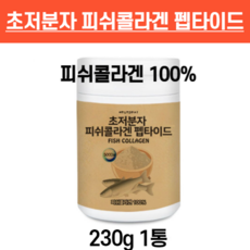 식약처확인증 저분자피쉬콜라겐 트리펩타이드 가루 분말 초 저 분자 피쉬 어류콜라겐 생선 나노 마린 어린 고함량 이너뷰티 대용량, 230g x 1개