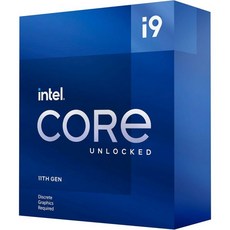 Intel Core i911900KF 데스크톱 프로세서 8코어 53GHz 언락 LGA1200 500시리즈셀렉트 400시리즈팁세트 125W, i9-11900KF - i911900