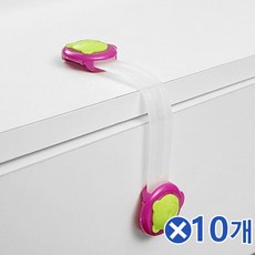 싱크대 밴드 자석잠금 유아용품 튼튼한 창문 2p 색상랜덤x10개 서랍안전장치 *B!ust