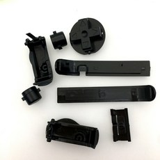 17 가지 색상 A B / L R D 패드 전원 켜기 끄기 버튼 게임 보이 어드밴스 GBA 용 키패드, Black