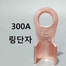 압착 링단자 순동 300A 대형 O링단자 300A터미널단자, 1개 - re-3052대연결