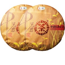 홍운금아 2019년 보이차 숙차 357g*2편 칠자병차 숙보이 운남 3년진향차, 357g, 2개, 1개입