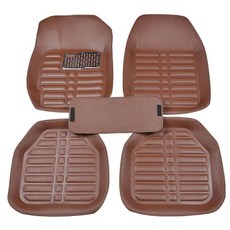 자동차 바닥 매트 발 카펫 러그 더스터 프리미엄 풀 세트 스타일링 액세서리 5 개, Brown, 01 Brown, 1) Brown