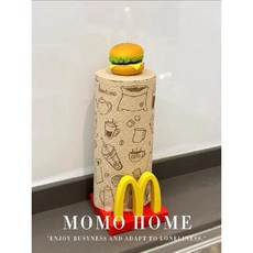 주방 페이퍼타올 키친타올 홀더 거치대 스탠드 귀여운 키친타월 두루마리휴지 걸이, 맥도날드 페이퍼 타월 홀더