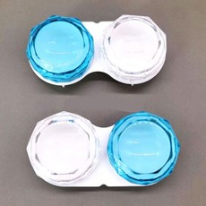 홈앤힐링 렌즈함 보관함 가정용 휴대용 블루투스 여행 렌즈통 보관통 케이스 화이트
