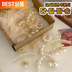  룰루샤벳 꼼꼼검수완료 진주 집게 헤어핀 세트 (선물 박스 포장) 