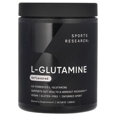 Sports Research L-글루타민 무맛 300g(10.58oz), Sports Research L-글루타민 ..., 300g, 1개